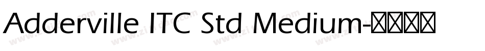 Adderville ITC Std Medium字体转换